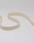 ORGANIC COTTON NARROW WEAVE RIBBON - NATURAL in 10, 15 and 25mm