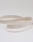 ORGANIC COTTON ELASTIC RIBBON - 10mm HEAVY STRETCH - NATURAL UN-DYED