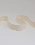 ORGANIC COTTON NARROW WEAVE RIBBON - NATURAL in 10, 15 and 25mm
