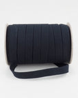 ORGANIC COTTON ELASTIC RIBBON - 18mm LIGHT STRETCH - BLACK