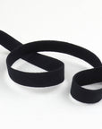 ORGANIC COTTON ELASTIC RIBBON - 18mm LIGHT STRETCH - BLACK