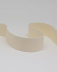 ORGANIC COTTON NARROW WEAVE RIBBON - NATURAL in 10, 15 and 25mm
