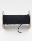 ORGANIC COTTON ELASTIC CORD - 2.2mm - BLACK