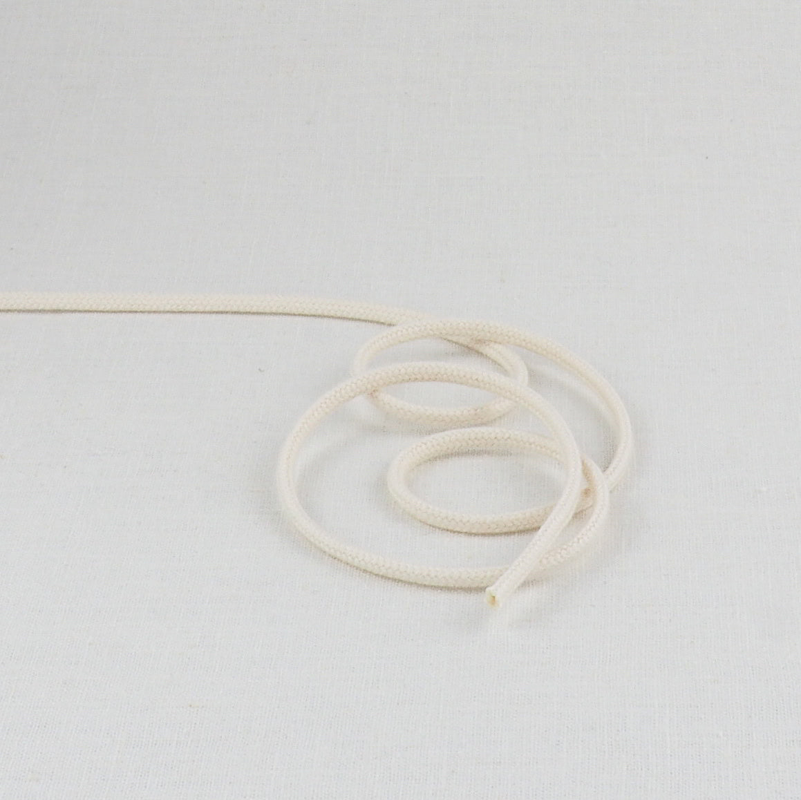 ORGANIC COTTON TUBULAR CORD - 3MM NATURAL