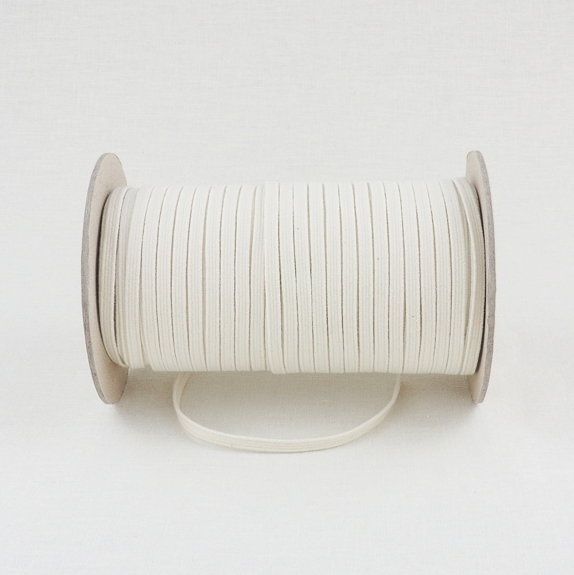 ORGANIC COTTON ELASTIC RIBBON - 6mm - NATURAL