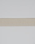 ORGANIC COTTON ELASTIC RIBBON - 18mm LIGHT STRETCH - NATURAL UN-DYED