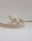 ORGANIC COTTON ELASTIC RIBBON - 18mm LIGHT STRETCH - NATURAL UN-DYED