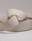 ORGANIC COTTON ELASTIC RIBBON - 40mm NATURAL UN-DYED
