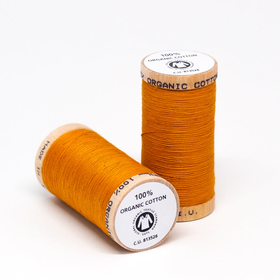 Organic Cotton Thread Ochre | Buy Online - Sew For Good