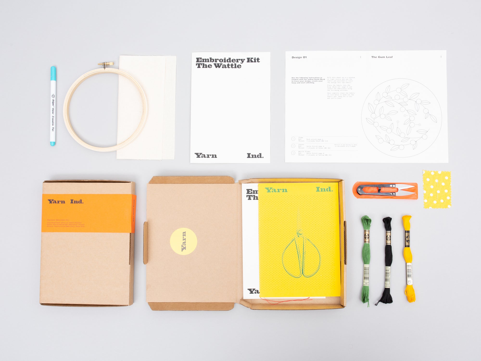 YARN IND. BEGINNERS KIT - WATTLE