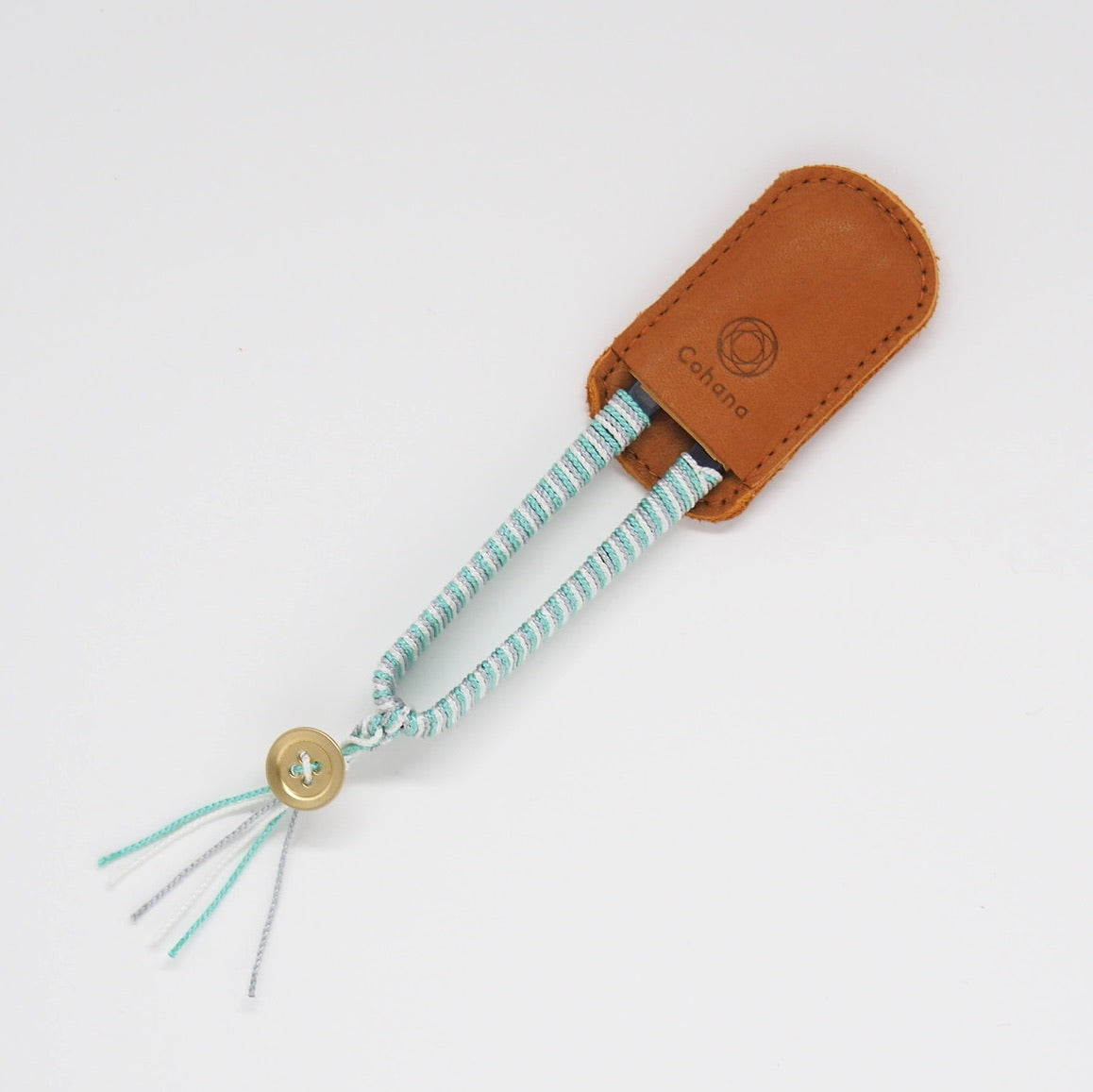 SHOZABURO THREAD SNIPS WITH SILK IGA BRAID - GREEN