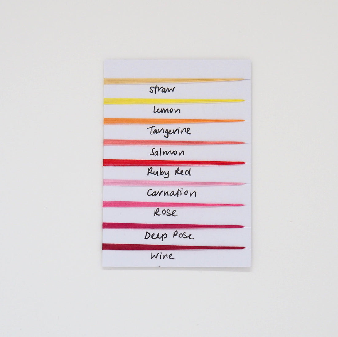 SCANFIL ORGANIC COTTON THREAD SAMPLE - ALL 34 COLOURS  - Tex 35