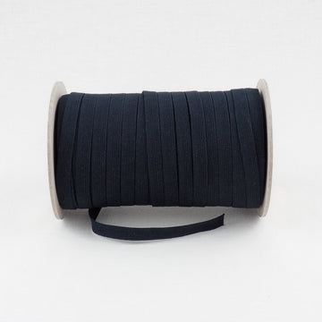 ORGANIC COTTON ELASTIC RIBBON - 10mm - BLACK