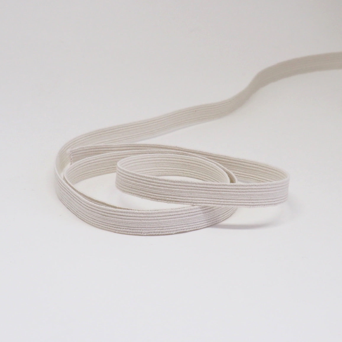 ORGANIC COTTON ELASTIC RIBBON - 10mm - NATURAL