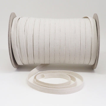 ORGANIC COTTON ELASTIC RIBBON - 10mm - NATURAL