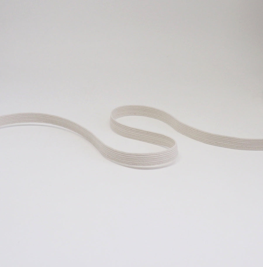 ORGANIC COTTON ELASTIC RIBBON - 10mm - NATURAL