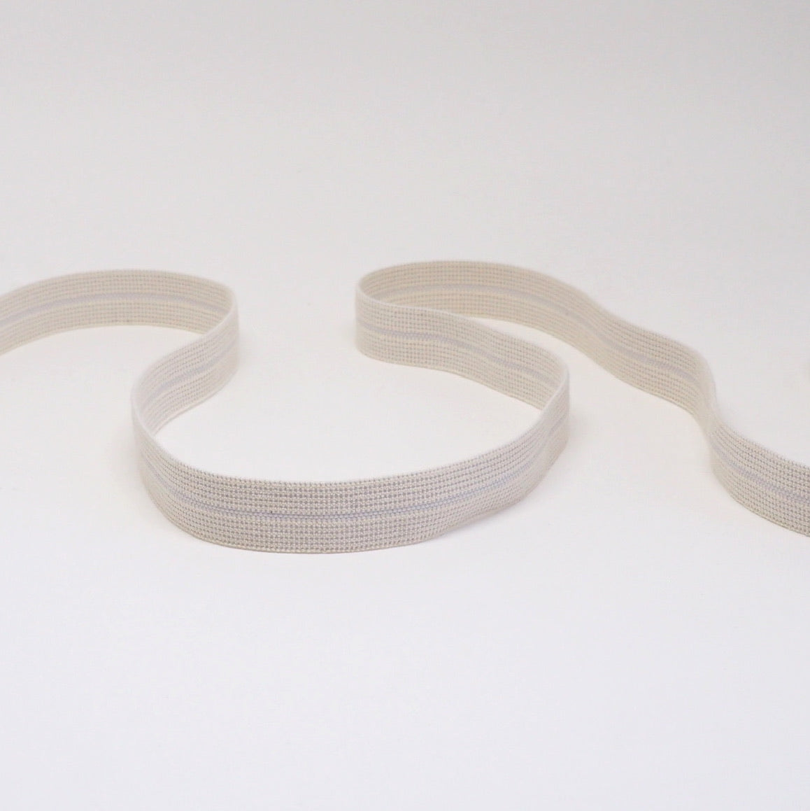 ORGANIC COTTON EDGE BINDING ELASTIC RIBBON - 15mm - NATURAL