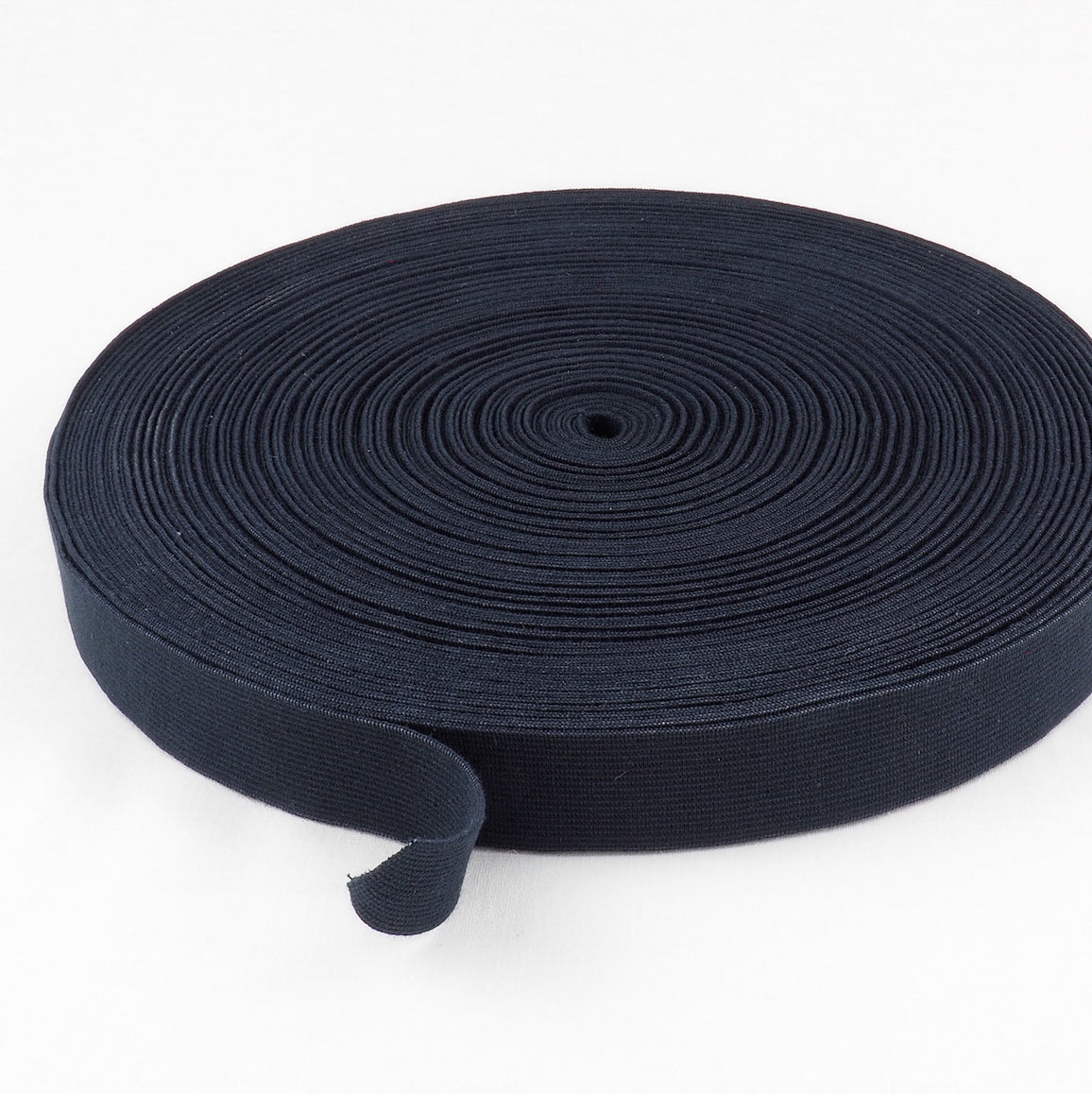 ORGANIC COTTON ELASTIC RIBBON - 28mm - BLACK