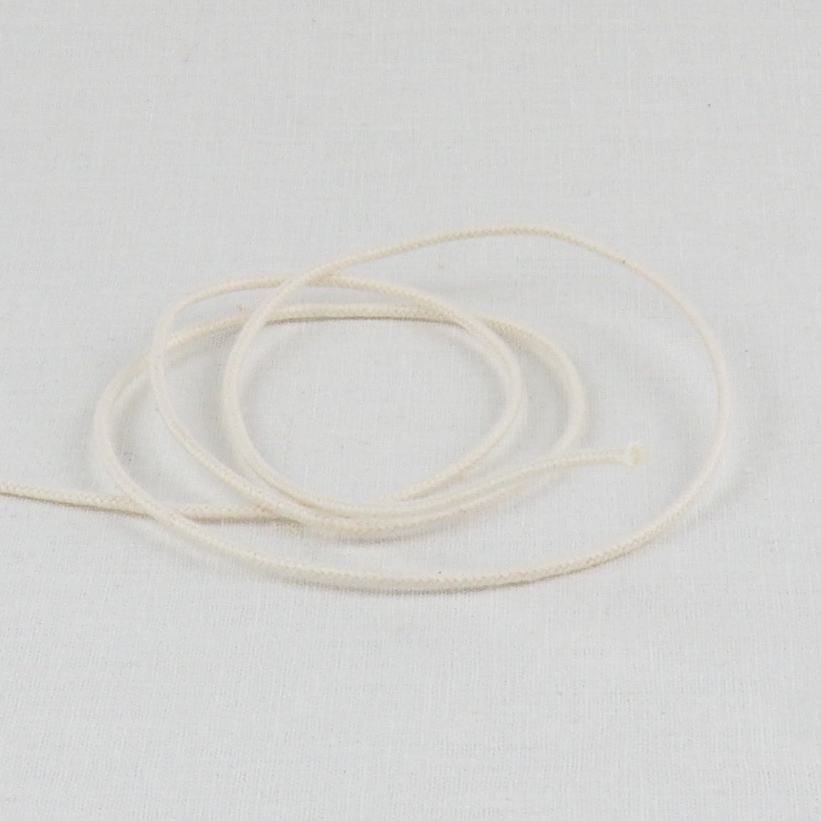 ORGANIC COTTON TUBULAR CORD - 2MM NATURAL