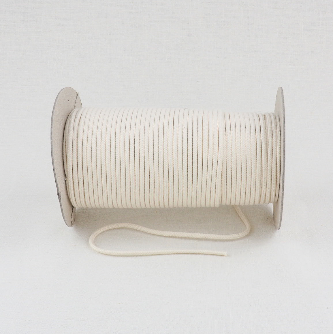 ORGANIC COTTON TUBULAR CORD - 3MM NATURAL