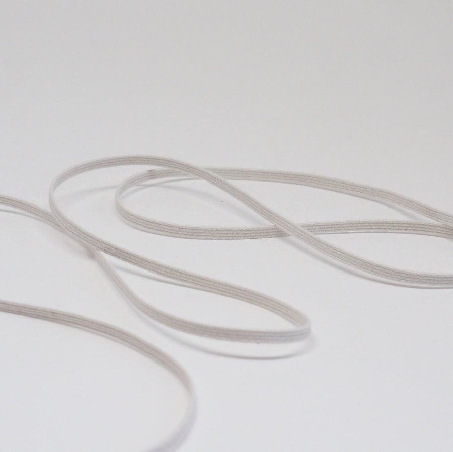 ORGANIC COTTON ELASTIC RIBBON - 3mm - NATURAL