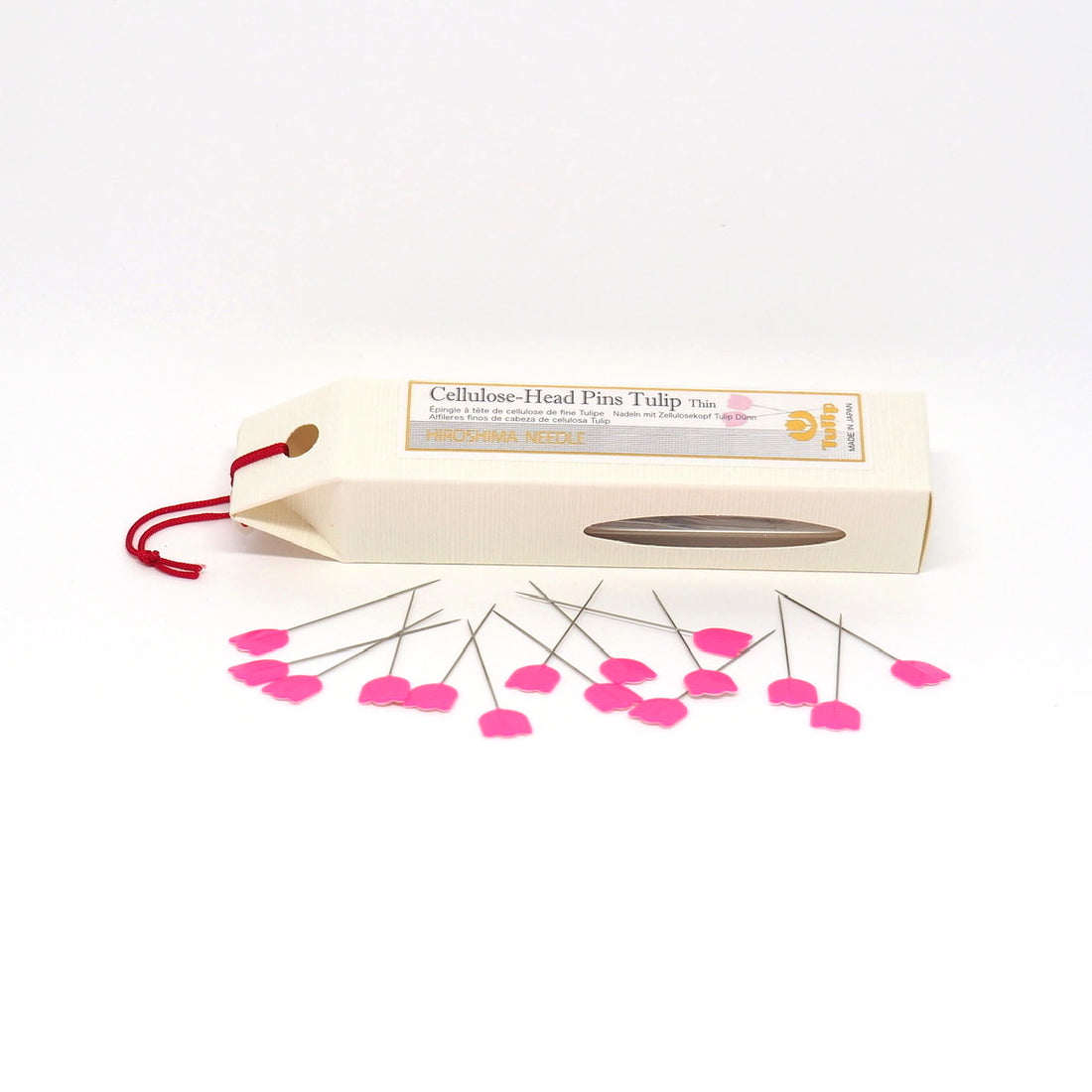 Tulip Hiroshima - Cellulose Head Pins Tulip Thin