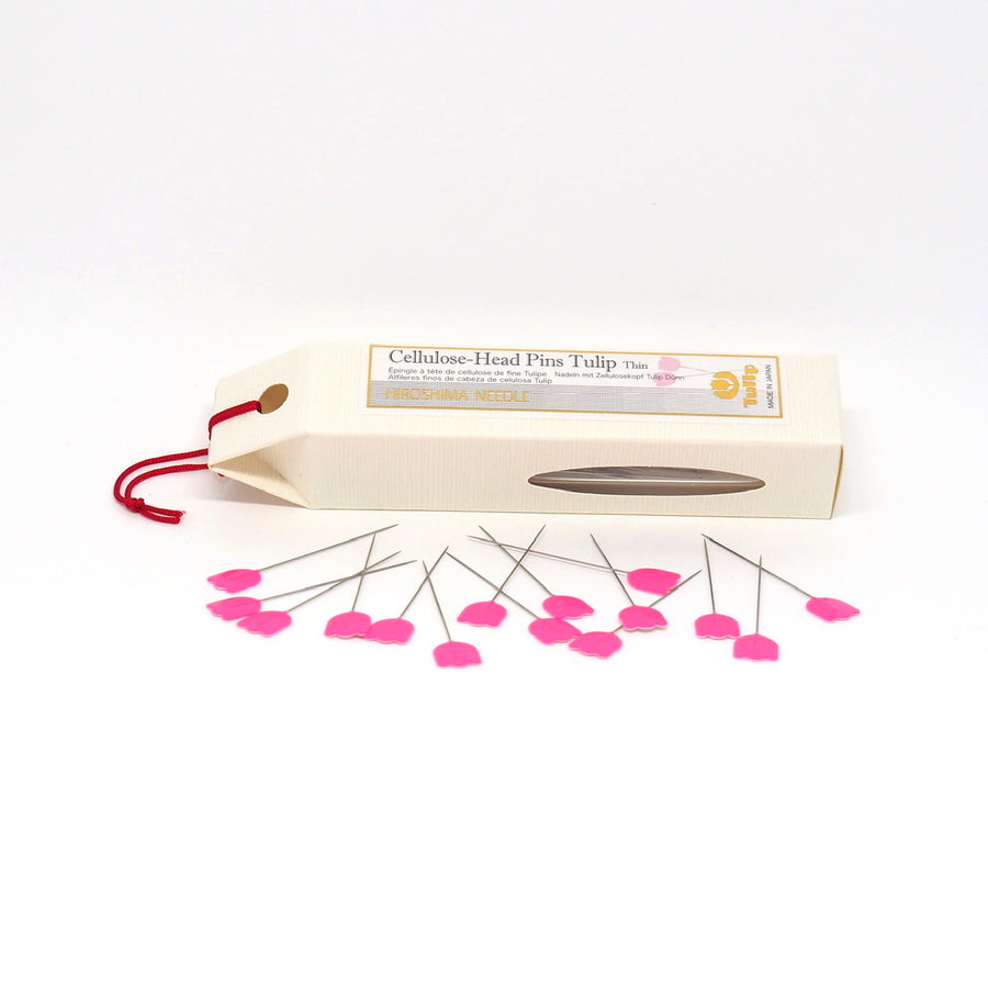 Tulip Hiroshima - Cellulose Head Pins Tulip Thin