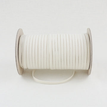 ORGANIC COTTON ELASTIC RIBBON - 6mm - NATURAL