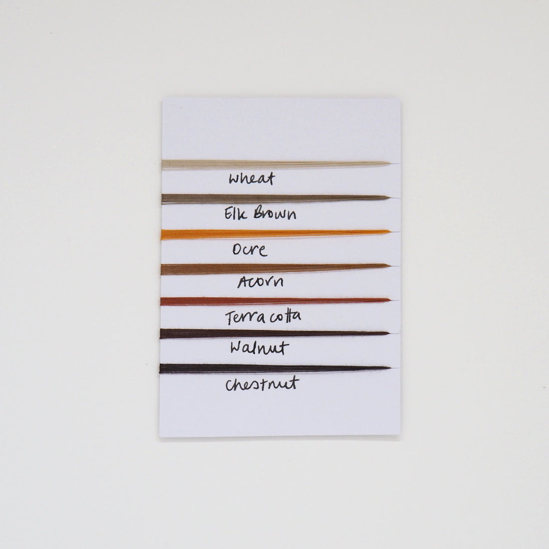 SCANFIL ORGANIC COTTON THREAD SAMPLE - ALL 34 COLOURS  - Tex 35