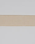 ORGANIC COTTON ELASTIC RIBBON - 18mm HEAVY STRETCH - NATURAL UN-DYED