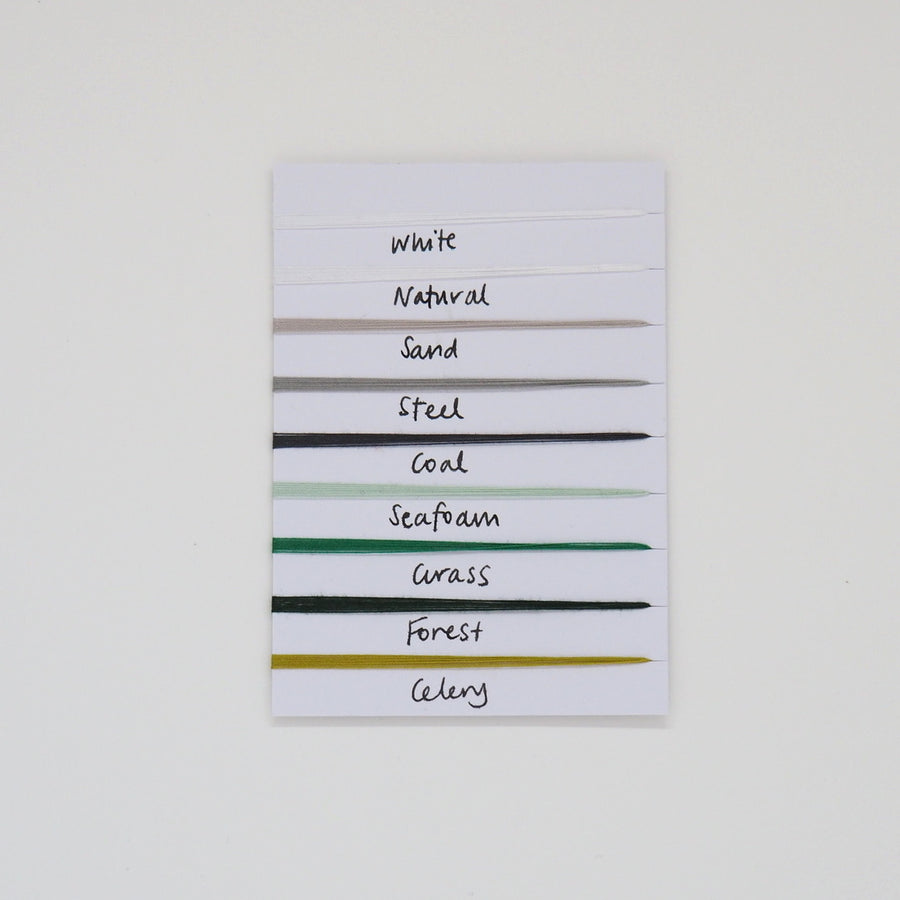 SCANFIL ORGANIC COTTON THREAD SAMPLE - ALL 34 COLOURS  - Tex 35