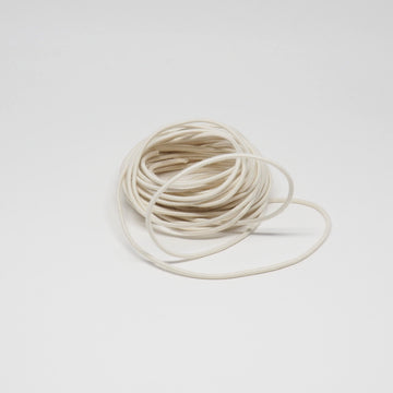 ORGANIC COTTON ELASTIC CORD - 2.2mm - NATURAL UN-DYED