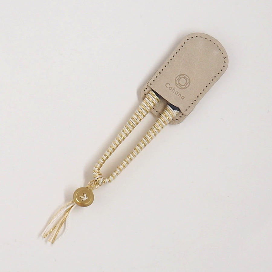 SHOZABURO THREAD SNIPS WITH SILK IGA BRAID - GOLD